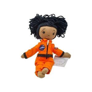 HarperIman Charlie Astronaut Plush Doll 14" Orange Outfit African American